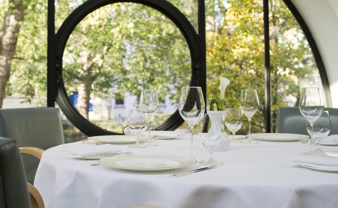 Table by the window at Orrery