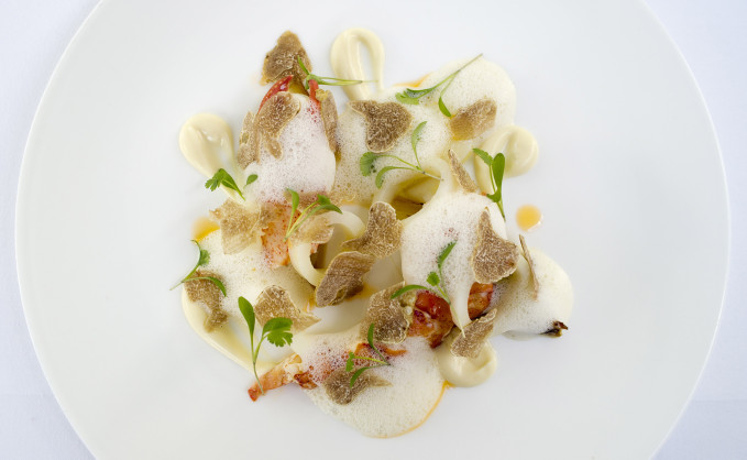 Lobster with white Alba Truffle and Cauliflower
